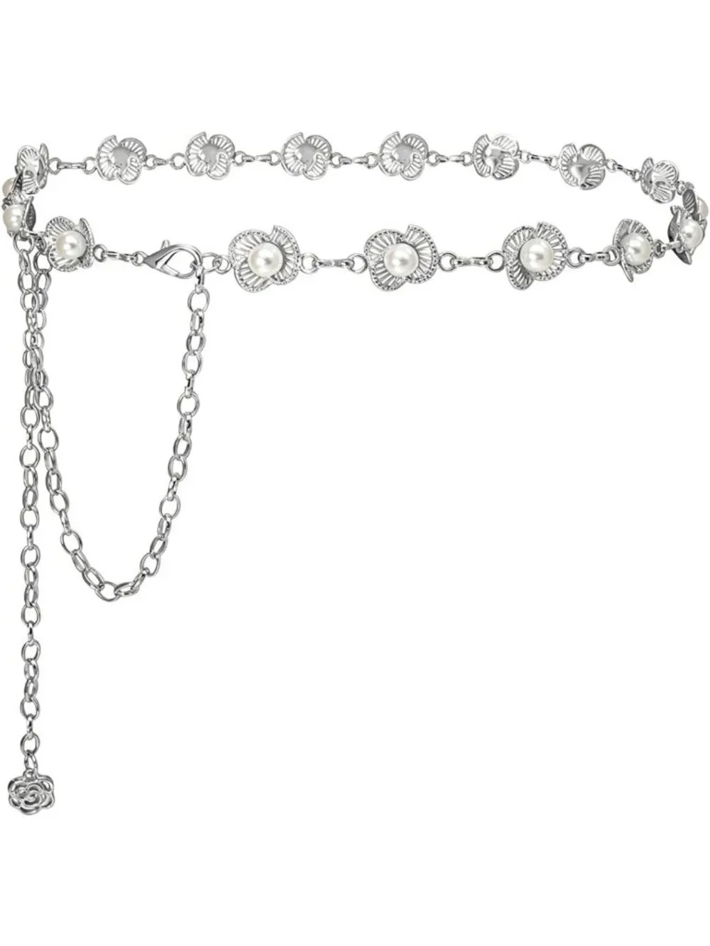 Adjustable Metal Waist Chain Belt for Women - Gold & Silver Fashion Accessory